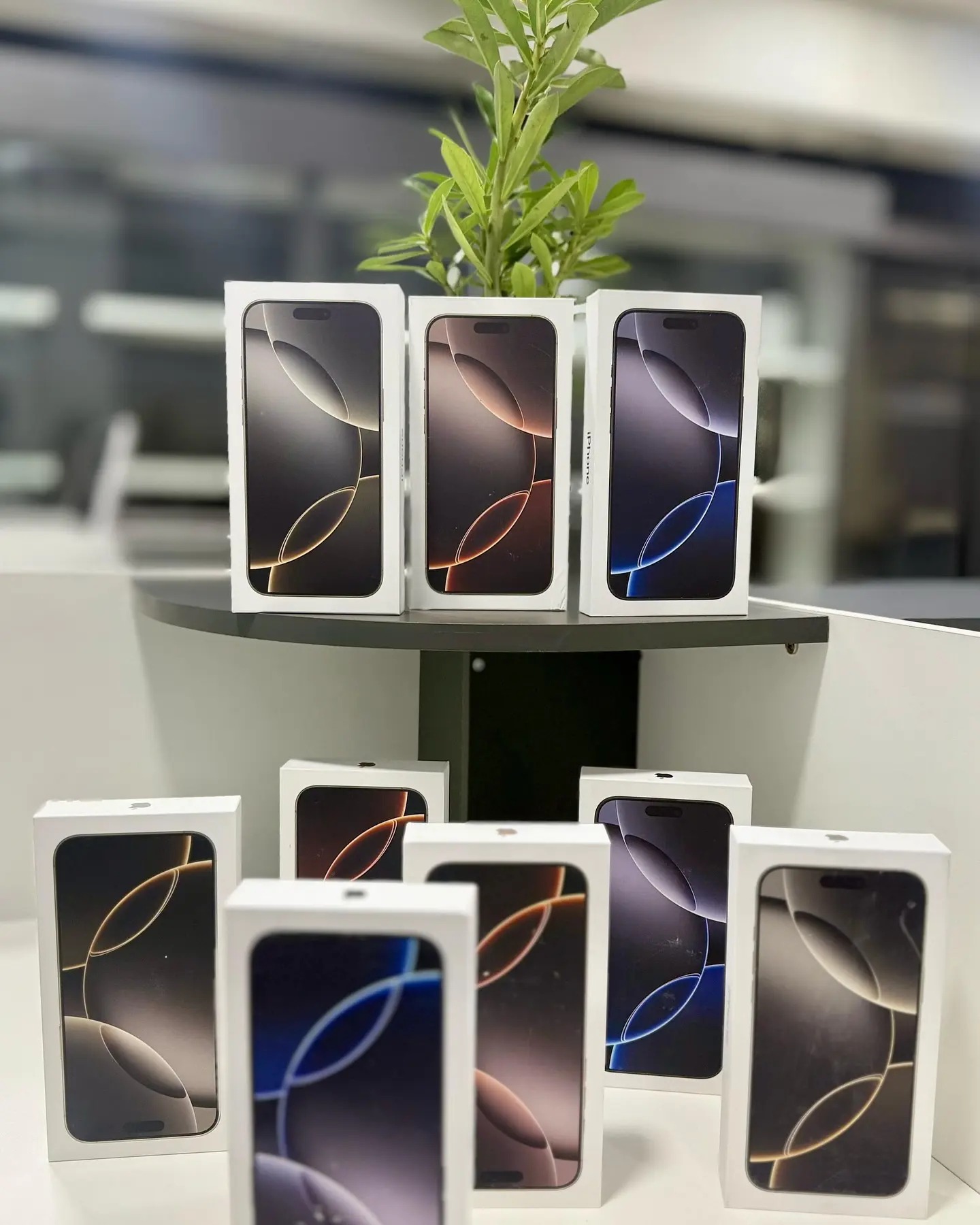 Equipos Apple exhibidos para venta mayorista en Ciudad del Este